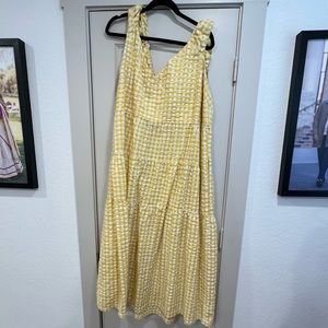 Old Navy Yellow Gingham Dress